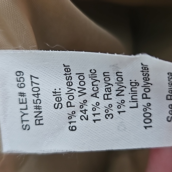 CAbi Double-breasted Wool Blend Jacket Clover Green Peacoat Crop Sz 4 - Picture 14 of 14